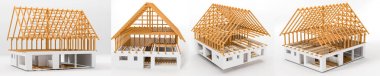 3D render bitmemiş planı ev