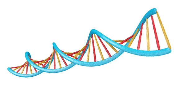 Structure moderne de l'ADN rendu 3D — Photo