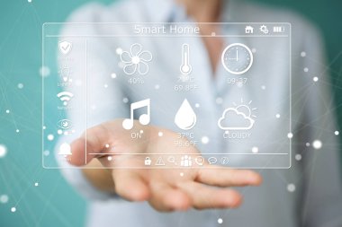 İşkadını Eko ev konsepti 3d render