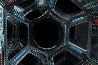 Uzay İstasyonu penceresi 3B oluşturma