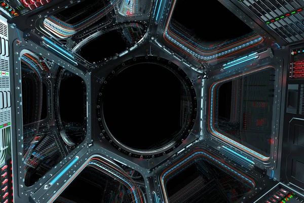 Uzay İstasyonu penceresi 3B oluşturma