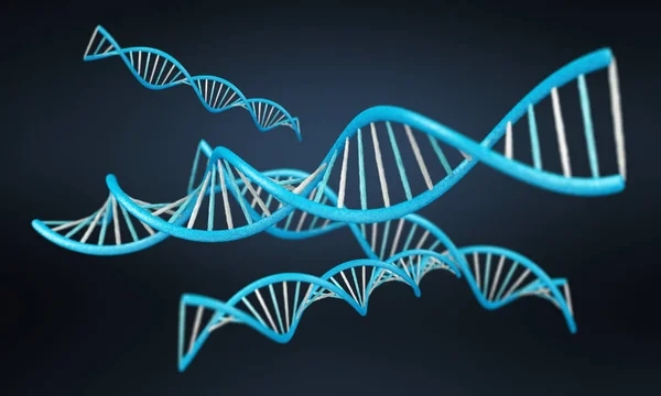 Modern Dna strukturen 3d-rendering — Stockfoto