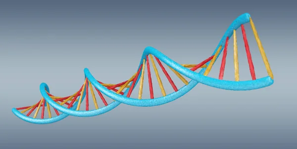 Structure moderne de l'ADN rendu 3D — Photo