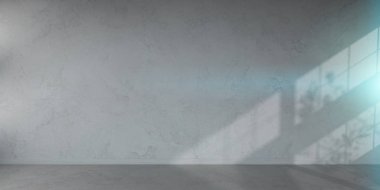Beton duvar iç 3d render