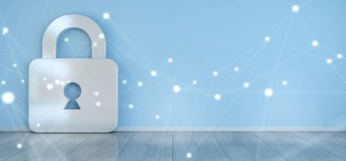 Cadena simgeler iç bağlantıları 3d render ile