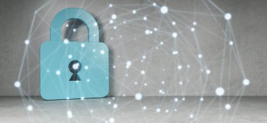 Cadena simgeler iç bağlantıları 3d render ile