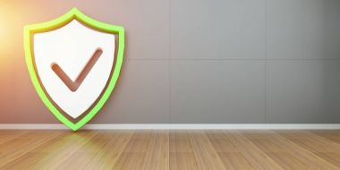 SmartHome kalkan güvenlik arabirimi 3d render