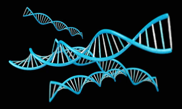 Modern Dna strukturen 3d-rendering — Stockfoto