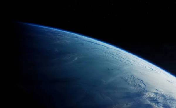 Planeta Ziemia w przestrzeni 3d renderowania elementów tego obrazu Kromeriz — Zdjęcie stockowe