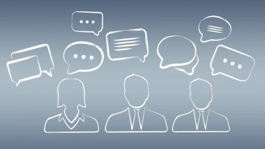 Tartışma çizilmiş simgeler kroki