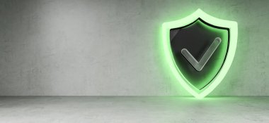 SmartHome kalkan güvenlik arabirimi 3d render