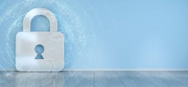 Cadena simgeler iç bağlantıları 3d render ile