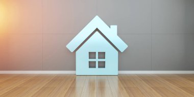 İç 3d render simgesinde SmartHome