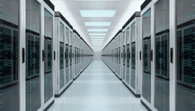 Sunucu Oda veri iç 3d işleme merkezi