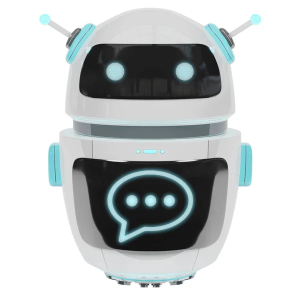 Futuristiska digital chatbot 3d-rendering — Stockfoto