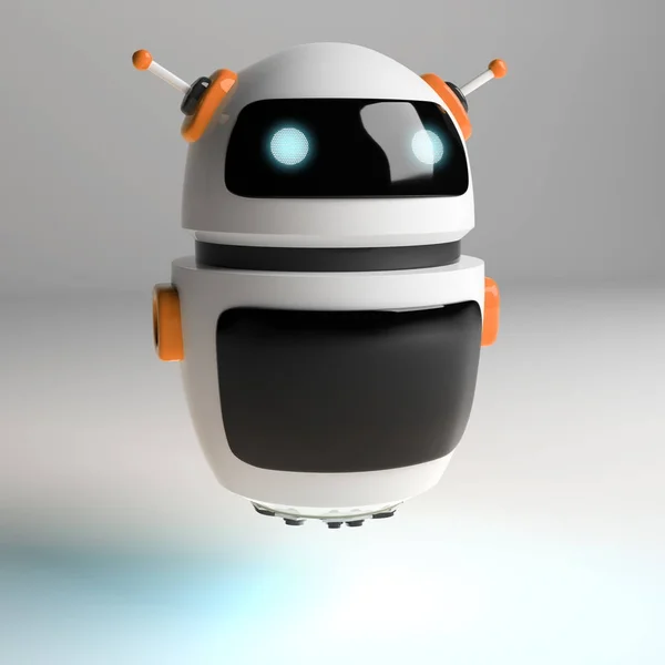 Renderizado 3D de chatbot digital futurista —  Fotos de Stock