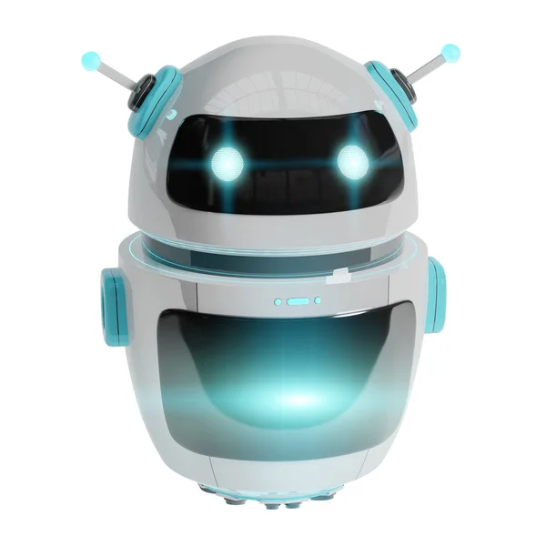 Renderizado 3D de chatbot digital futurista —  Fotos de Stock