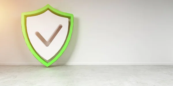 Interface de sécurité Smarthome shield rendu 3D — Photo