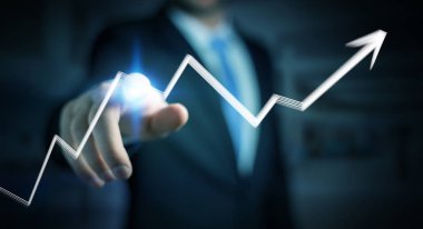 Çizilmiş ok kadar dokunaklı işadamı