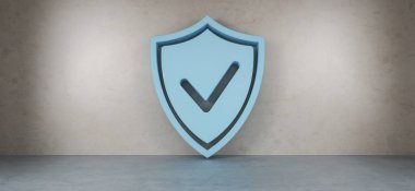 SmartHome kalkan güvenlik arabirimi 3d render