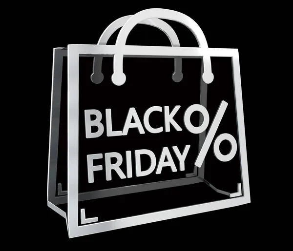 黒い金曜日販売デジタル アイコン 3d レンダリング — ストック写真