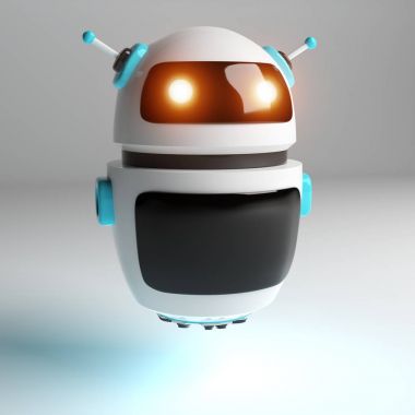 Fütüristik dijital sohbet etmek 3d render