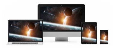 Modern dijital gümüş teknik cihaz 3d render