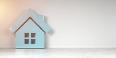 İç 3d render simgesinde SmartHome