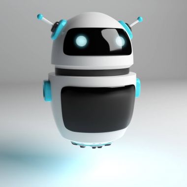 Fütüristik dijital sohbet etmek 3d render