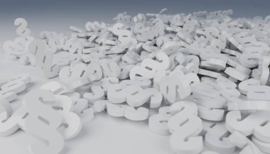 yere düşen 3d render hukuk paragraf simgeler