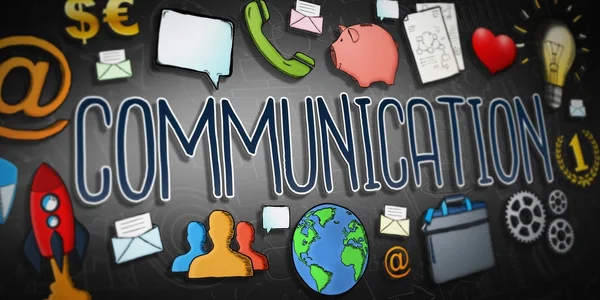 İletişim çizilmiş metin sunu