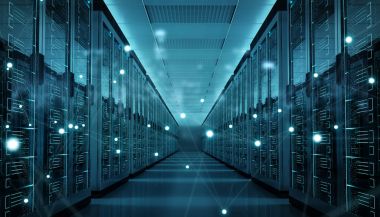Sunucu odası Merkezi Cyber veriler 3B oluşturmayı alışverişi
