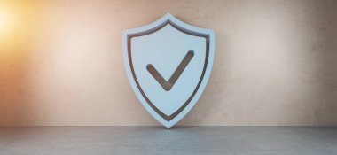 SmartHome kalkan güvenlik arabirimi 3d render