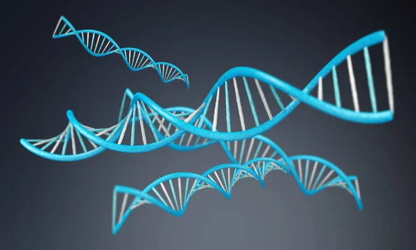 Modern DNA structure 3D rendering — Stock Photo, Image