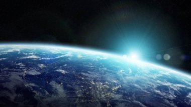 Planet Earth alan 3d render elemanları bu görüntü furnis
