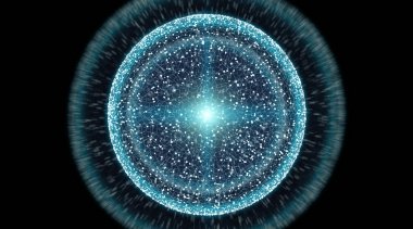 Bağlantıları sistem Küre ve veri değişim 3d render