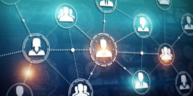 El çekilmiş sosyal ağ tanıtımı kroki