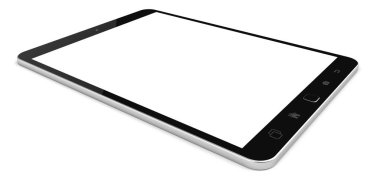 Modern dijital dokunmatik tablet 3d render