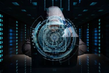 Bir bilgisayar ile kişisel verileri bilgilere erişim hacker 3d