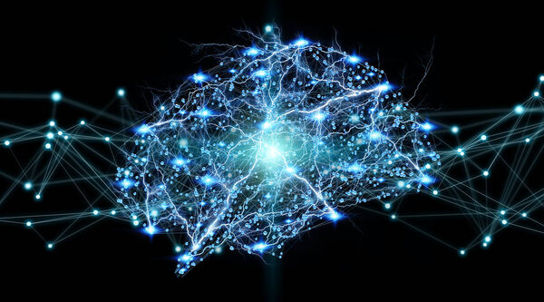 Цифровой рентгеновский снимок мозга человека
