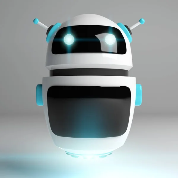 Renderizado 3D de chatbot digital futurista —  Fotos de Stock