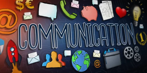 İletişim çizilmiş metin sunu