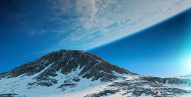 Exoplanets alan 3d render elemanları bu görüntü furnishe