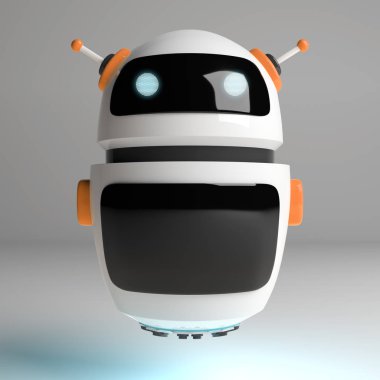 Fütüristik dijital sohbet etmek 3d render
