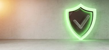 SmartHome kalkan güvenlik arabirimi 3d render