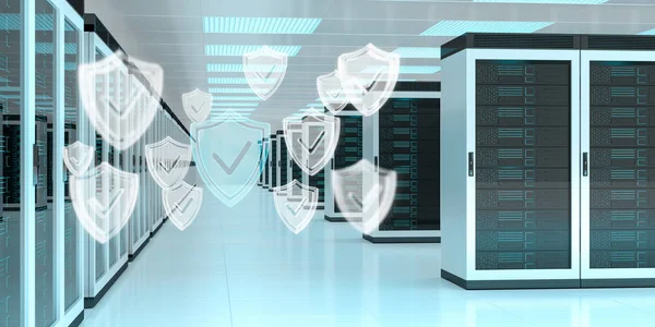 Firewall im Rechenzentrum des Servers aktiviert — Stockfoto