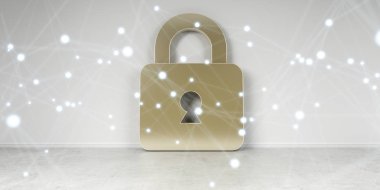 Cadena simgeler iç bağlantıları 3d render ile