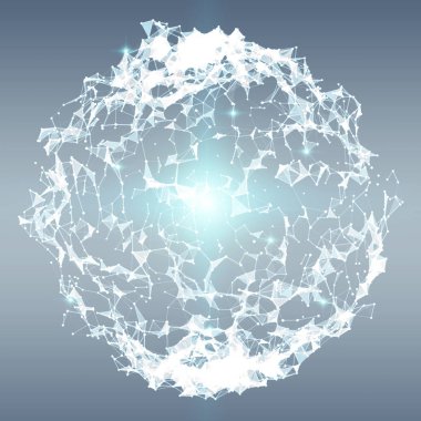 Bağlantıları ve veri değişim gezegen üzerinde 3d renderi toprak