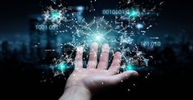 İşadamı dijital ikili kod bağlantısı'nı kullanarak ağ 3d parçalamak