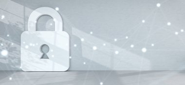 Cadena simgeler iç bağlantıları 3d render ile